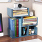 Contemporary Style Bookshelf Open Bookcase for Study Room and Home Office Blue 13.4"L x 5.9"W x 14"H Clearhalo 'Bookcases' 'Furniture' 'furniture_bookcases' 'kitchen' 'kitchen_bookcases' 'Living Room Furniture' 'Office Furniture' 4669869