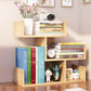 Contemporary Style Bookshelf Open Bookcase for Study Room and Home Office Natural 13.4"L x 5.9"W x 14"H Clearhalo 'Bookcases' 'Furniture' 'furniture_bookcases' 'kitchen' 'kitchen_bookcases' 'Living Room Furniture' 'Office Furniture' 4669875