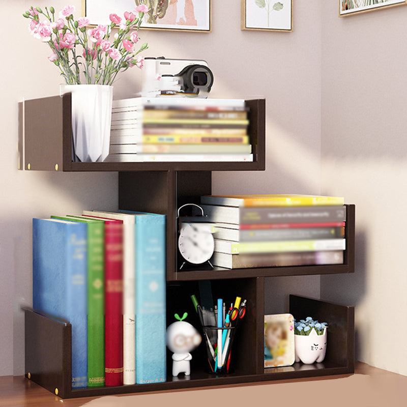 Contemporary Style Bookshelf Open Bookcase for Study Room and Home Office 15.7"L x 6.7"W x 16.5"H Clearhalo 'Bookcases' 'Furniture' 'furniture_bookcases' 'kitchen' 'kitchen_bookcases' 'Living Room Furniture' 'Office Furniture' 4669878