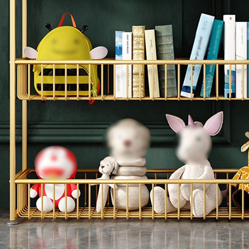 Modern Style Metal Bookshelf Ladder Open Shelf Bookcase for Study Room Clearhalo 'Bookcases' 'Furniture' 'furniture_bookcases' 'kitchen' 'kitchen_bookcases' 'Living Room Furniture' 'Office Furniture' 4669891