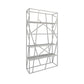 Open Metal Etagere Bookcase Contemporary Rectangular Shelf Bookcase White 39.4"L x 11.8"W x 70.9"H Clearhalo 'Bookcases' 'Furniture' 'furniture_bookcases' 'kitchen' 'kitchen_bookcases' 'Living Room Furniture' 'Office Furniture' 4669902