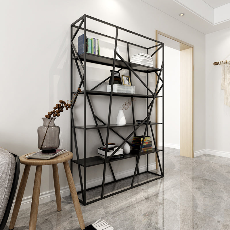 Open Metal Etagere Bookcase Contemporary Rectangular Shelf Bookcase Clearhalo 'Bookcases' 'Furniture' 'furniture_bookcases' 'kitchen' 'kitchen_bookcases' 'Living Room Furniture' 'Office Furniture' 4669903