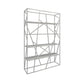Open Metal Etagere Bookcase Contemporary Rectangular Shelf Bookcase White 47.2"L x 11.8"W x 70.9"H Clearhalo 'Bookcases' 'Furniture' 'furniture_bookcases' 'kitchen' 'kitchen_bookcases' 'Living Room Furniture' 'Office Furniture' 4669912