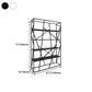 Open Metal Etagere Bookcase Contemporary Rectangular Shelf Bookcase Clearhalo 'Bookcases' 'Furniture' 'furniture_bookcases' 'kitchen' 'kitchen_bookcases' 'Living Room Furniture' 'Office Furniture' 4669919