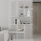 Open Metal Etagere Bookcase Modern Rectangular Shelf Bookcase White 39.4"L x 11.8"W x 70.9"H Clearhalo 'Bookcases' 'Furniture' 'furniture_bookcases' 'kitchen' 'kitchen_bookcases' 'Living Room Furniture' 'Office Furniture' 4669935