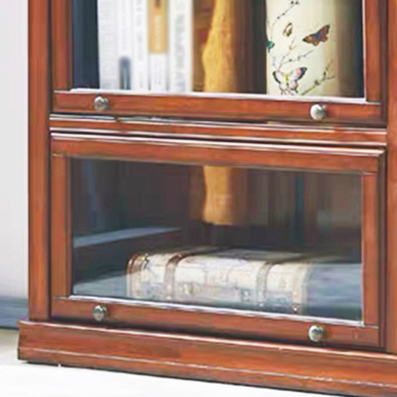 Wooden Barrister Bookcase Modern Closed Back Bookcase for Home Office Clearhalo 'Bookcases' 'Furniture' 'furniture_bookcases' 'kitchen' 'kitchen_bookcases' 'Living Room Furniture' 'Office Furniture' 4669940