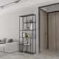 Minimalist Open Metal Etagere Bookcase with Rectangular Shelves Bookcase Clearhalo 'Bookcases' 'Furniture' 'furniture_bookcases' 'kitchen' 'kitchen_bookcases' 'Living Room Furniture' 'Office Furniture' 4669959