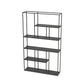 Minimalist Open Metal Etagere Bookcase with Rectangular Shelves Bookcase Clearhalo 'Bookcases' 'Furniture' 'furniture_bookcases' 'kitchen' 'kitchen_bookcases' 'Living Room Furniture' 'Office Furniture' 4669960