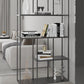 Minimalist Open Metal Etagere Bookcase with Rectangular Shelves Bookcase Clearhalo 'Bookcases' 'Furniture' 'furniture_bookcases' 'kitchen' 'kitchen_bookcases' 'Living Room Furniture' 'Office Furniture' 4669961