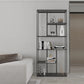 Minimalist Open Metal Etagere Bookcase with Rectangular Shelves Bookcase Clearhalo 'Bookcases' 'Furniture' 'furniture_bookcases' 'kitchen' 'kitchen_bookcases' 'Living Room Furniture' 'Office Furniture' 4669966