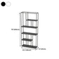 Minimalist Open Metal Etagere Bookcase with Rectangular Shelves Bookcase Clearhalo 'Bookcases' 'Furniture' 'furniture_bookcases' 'kitchen' 'kitchen_bookcases' 'Living Room Furniture' 'Office Furniture' 4669968