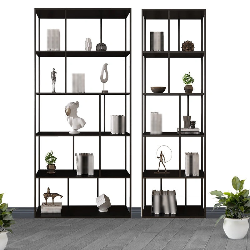 Modern Style Metal Bookshelf Open Shelf Bookcase for Study Room Clearhalo 'Bookcases' 'Furniture' 'furniture_bookcases' 'kitchen' 'kitchen_bookcases' 'Living Room Furniture' 'Office Furniture' 4669973