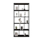 Modern Style Metal Bookshelf Open Shelf Bookcase for Study Room Black 31"L x 10"W x 71"H Clearhalo 'Bookcases' 'Furniture' 'furniture_bookcases' 'kitchen' 'kitchen_bookcases' 'Living Room Furniture' 'Office Furniture' 4669980