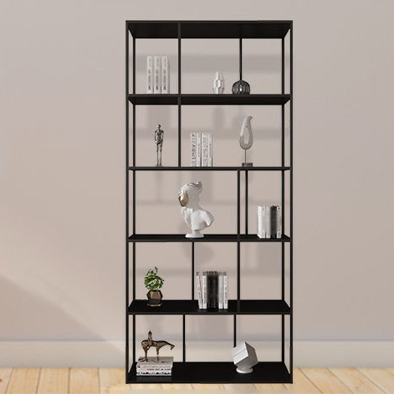Modern Style Metal Bookshelf Open Shelf Bookcase for Study Room Clearhalo 'Bookcases' 'Furniture' 'furniture_bookcases' 'kitchen' 'kitchen_bookcases' 'Living Room Furniture' 'Office Furniture' 4669981
