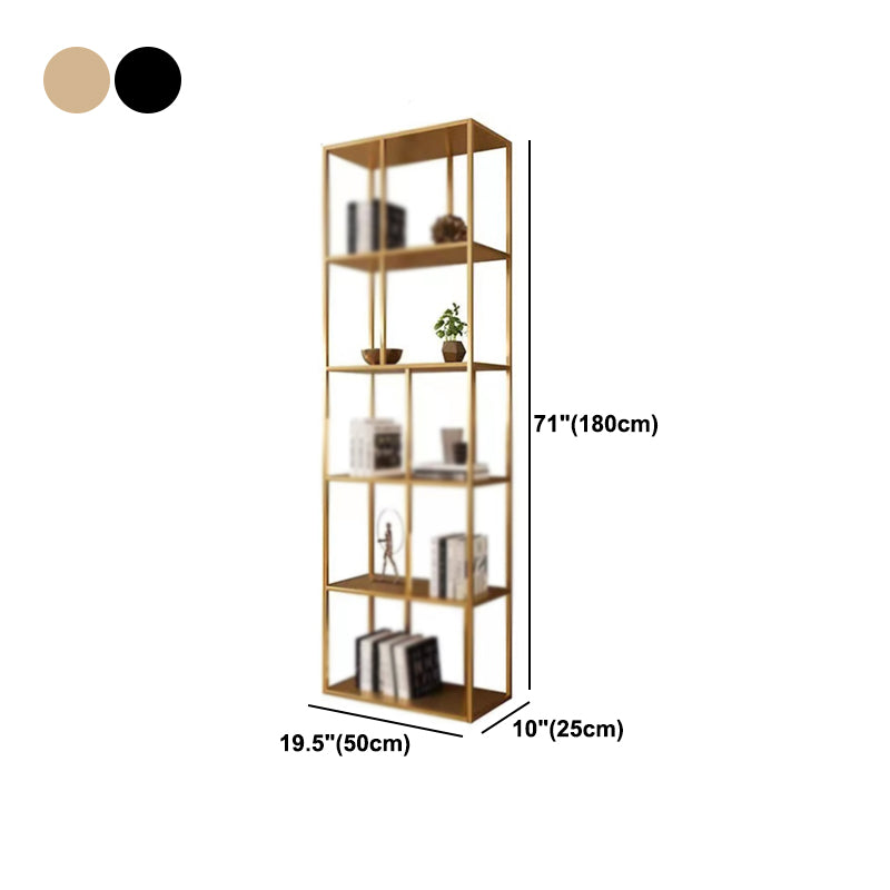 Modern Style Metal Bookshelf Open Shelf Bookcase for Study Room Clearhalo 'Bookcases' 'Furniture' 'furniture_bookcases' 'kitchen' 'kitchen_bookcases' 'Living Room Furniture' 'Office Furniture' 4669984