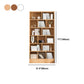 Contemporary Style Bookshelf Engineered Wood Closed Back Shelf Bookcase Clearhalo 'Bookcases' 'Furniture' 'furniture_bookcases' 'kitchen' 'kitchen_bookcases' 'Living Room Furniture' 'Office Furniture' 4670037