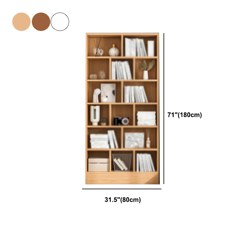 Contemporary Style Bookshelf Engineered Wood Closed Back Shelf Bookcase Clearhalo 'Bookcases' 'Furniture' 'furniture_bookcases' 'kitchen' 'kitchen_bookcases' 'Living Room Furniture' 'Office Furniture' 4670037