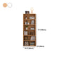 Contemporary Style Bookshelf Engineered Wood Closed Back Shelf Bookcase Clearhalo 'Bookcases' 'Furniture' 'furniture_bookcases' 'kitchen' 'kitchen_bookcases' 'Living Room Furniture' 'Office Furniture' 4670039