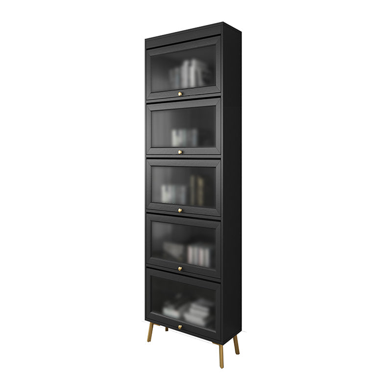 Engineered Wood Barrister Bookcase Doors Included Bookcase for Home Office 19.7"L x 11.8"W x 82.3"H Clearhalo 'Bookcases' 'Furniture' 'furniture_bookcases' 'kitchen' 'kitchen_bookcases' 'Living Room Furniture' 'Office Furniture' 4670041