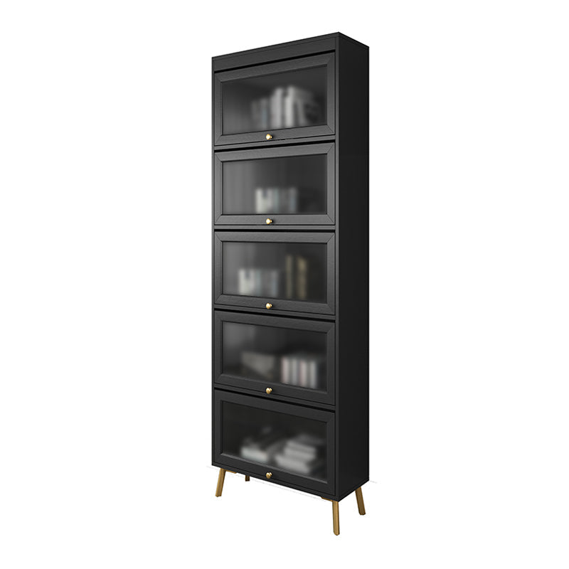 Engineered Wood Barrister Bookcase Doors Included Bookcase for Home Office 23.6"L x 11.8"W x 82.3"H Clearhalo 'Bookcases' 'Furniture' 'furniture_bookcases' 'kitchen' 'kitchen_bookcases' 'Living Room Furniture' 'Office Furniture' 4670049