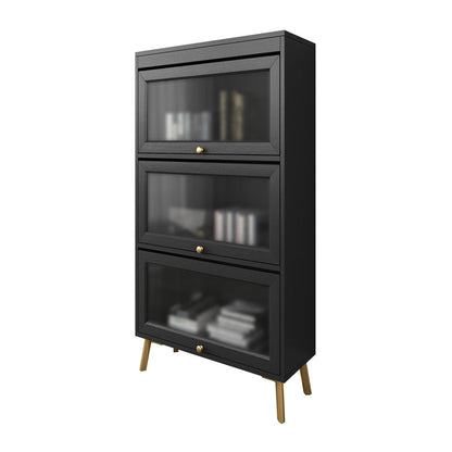Engineered Wood Barrister Bookcase Doors Included Bookcase for Home Office 23.6"L x 11.8"W x 52.6"H Clearhalo 'Bookcases' 'Furniture' 'furniture_bookcases' 'kitchen' 'kitchen_bookcases' 'Living Room Furniture' 'Office Furniture' 4670050