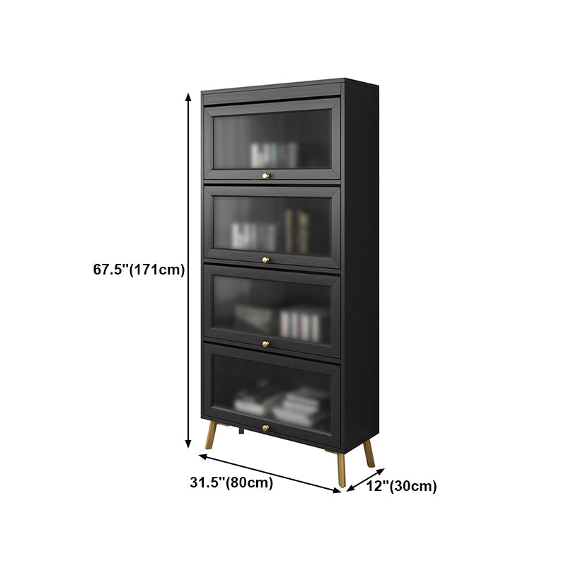 Engineered Wood Barrister Bookcase Doors Included Bookcase for Home Office Clearhalo 'Bookcases' 'Furniture' 'furniture_bookcases' 'kitchen' 'kitchen_bookcases' 'Living Room Furniture' 'Office Furniture' 4670062