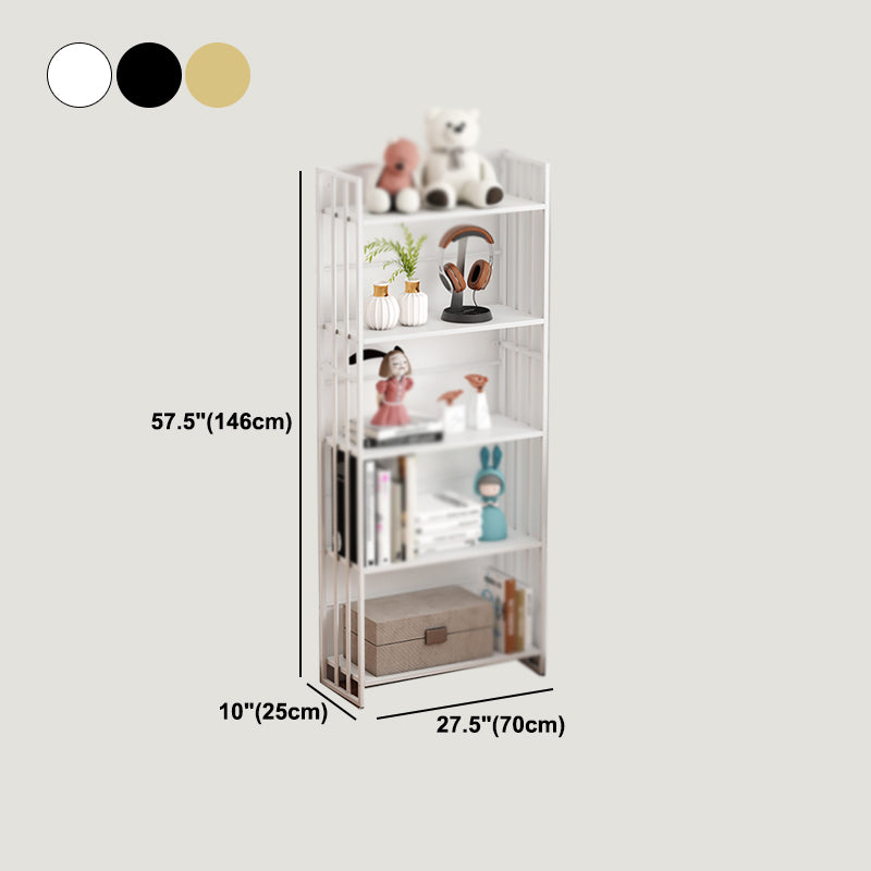 Industrial 5-Shelf Etagere Bookshelf Iron Open Shelf for Home Office Clearhalo 'Bookcases' 'furn' 'furn_bookcases' 'Furniture' 'furniture_bookcases' 'kitchen' 'kitchen_bookcases' 'Living Room Furniture' 'Office Furniture' 4670082
