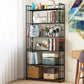 Modern Style Metal Bookshelf Vertical Open Shelf Bookcase for Study Room Black Clearhalo 'Bookcases' 'furn' 'furn_bookcases' 'Furniture' 'furniture_bookcases' 'kitchen' 'kitchen_bookcases' 'Living Room Furniture' 'Office Furniture' 4670116