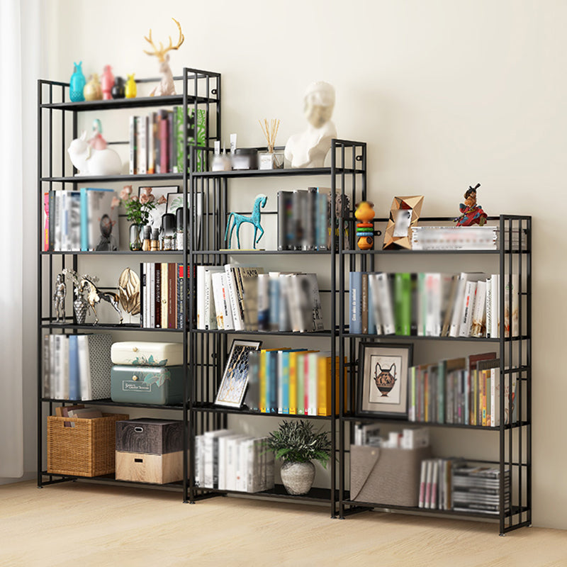 Modern Style Metal Bookshelf Vertical Open Shelf Bookcase for Study Room Clearhalo 'Bookcases' 'furn' 'furn_bookcases' 'Furniture' 'furniture_bookcases' 'kitchen' 'kitchen_bookcases' 'Living Room Furniture' 'Office Furniture' 4670118