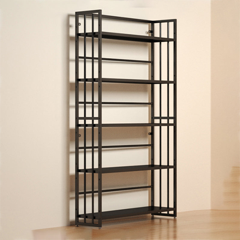 Modern Style Metal Bookshelf Vertical Open Shelf Bookcase for Study Room Clearhalo 'Bookcases' 'furn' 'furn_bookcases' 'Furniture' 'furniture_bookcases' 'kitchen' 'kitchen_bookcases' 'Living Room Furniture' 'Office Furniture' 4670133