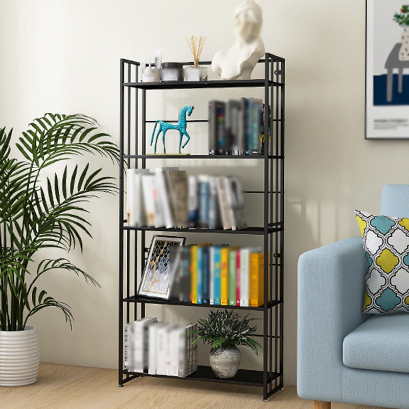 Modern Style Metal Bookshelf Vertical Open Shelf Bookcase for Study Room Clearhalo 'Bookcases' 'furn' 'furn_bookcases' 'Furniture' 'furniture_bookcases' 'kitchen' 'kitchen_bookcases' 'Living Room Furniture' 'Office Furniture' 4670136