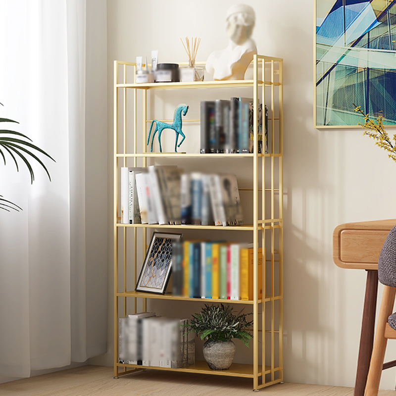 Modern Style Metal Bookshelf Vertical Open Shelf Bookcase for Study Room Clearhalo 'Bookcases' 'furn' 'furn_bookcases' 'Furniture' 'furniture_bookcases' 'kitchen' 'kitchen_bookcases' 'Living Room Furniture' 'Office Furniture' 4670137