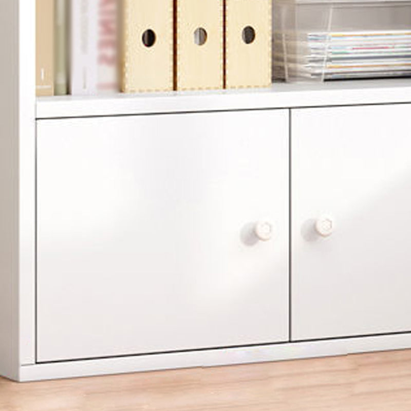 Manufactured Wood Standard Bookcase Contemporary Bookcase With Doors Clearhalo 'Bookcases' 'furn' 'furn_bookcases' 'Furniture' 'furniture_bookcases' 'kitchen' 'kitchen_bookcases' 'Living Room Furniture' 'Office Furniture' 4670153