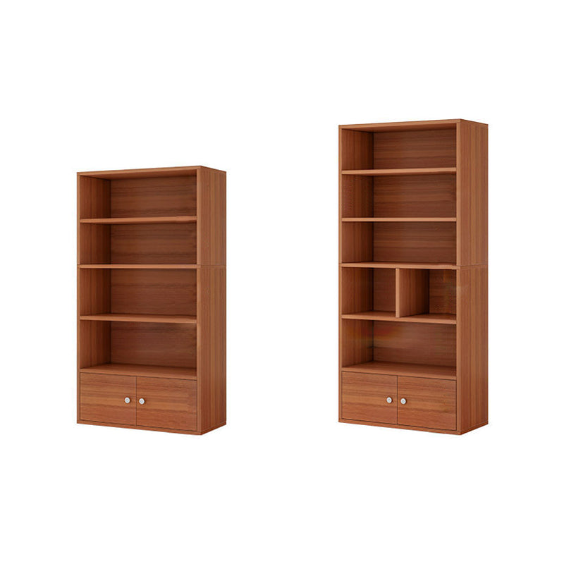 Manufactured Wood Standard Bookcase Contemporary Bookcase With Doors Clearhalo 'Bookcases' 'furn' 'furn_bookcases' 'Furniture' 'furniture_bookcases' 'kitchen' 'kitchen_bookcases' 'Living Room Furniture' 'Office Furniture' 4670158