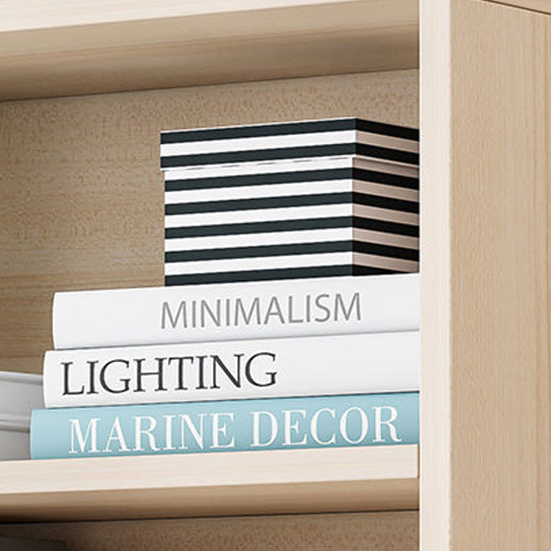 Manufactured Wood Standard Bookcase Contemporary Bookcase With Doors Clearhalo 'Bookcases' 'furn' 'furn_bookcases' 'Furniture' 'furniture_bookcases' 'kitchen' 'kitchen_bookcases' 'Living Room Furniture' 'Office Furniture' 4670160