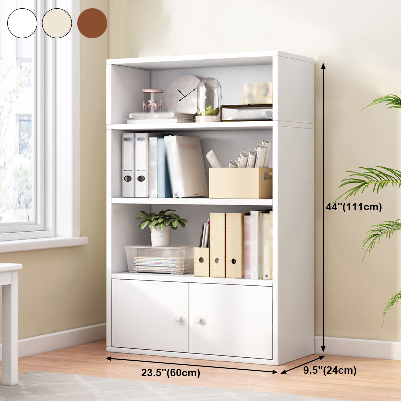 Manufactured Wood Standard Bookcase Contemporary Bookcase With Doors Clearhalo 'Bookcases' 'furn' 'furn_bookcases' 'Furniture' 'furniture_bookcases' 'kitchen' 'kitchen_bookcases' 'Living Room Furniture' 'Office Furniture' 4670170