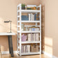 Modern Style Steel Bookshelf White Etagere Shelf Bookcase for Study Room Clearhalo 'Bookcases' 'furn' 'furn_bookcases' 'Furniture' 'furniture_bookcases' 'kitchen' 'kitchen_bookcases' 'Living Room Furniture' 'Office Furniture' 4670173
