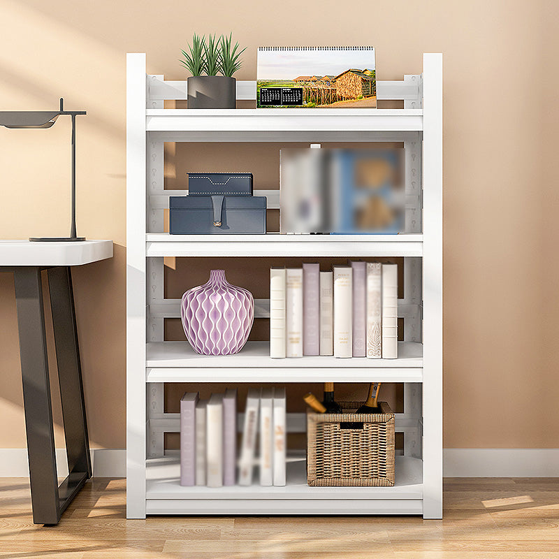 Modern Style Steel Bookshelf White Etagere Shelf Bookcase for Study Room Clearhalo 'Bookcases' 'furn' 'furn_bookcases' 'Furniture' 'furniture_bookcases' 'kitchen' 'kitchen_bookcases' 'Living Room Furniture' 'Office Furniture' 4670174