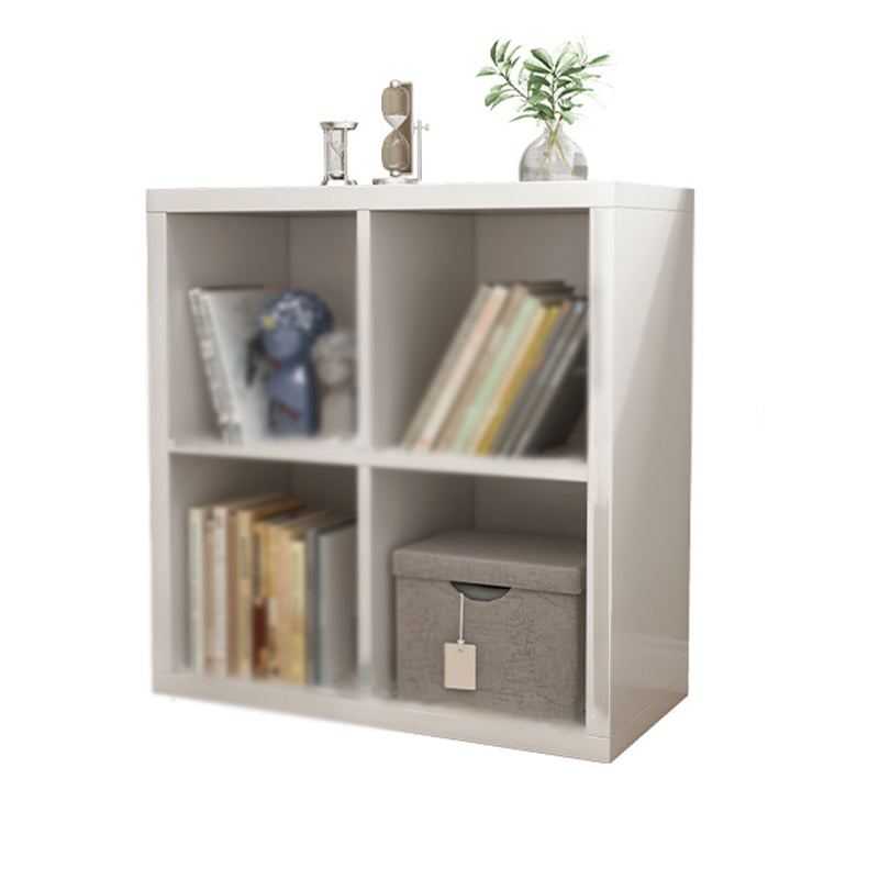 Contemporary Style Bookshelf Closed Back Engineered Wood Shelf Bookcase 23.6"L x 11.8"W x 25.6"H White Clearhalo 'Bookcases' 'furn' 'furn_bookcases' 'Furniture' 'furniture_bookcases' 'kitchen' 'kitchen_bookcases' 'Living Room Furniture' 'Office Furniture' 4670215
