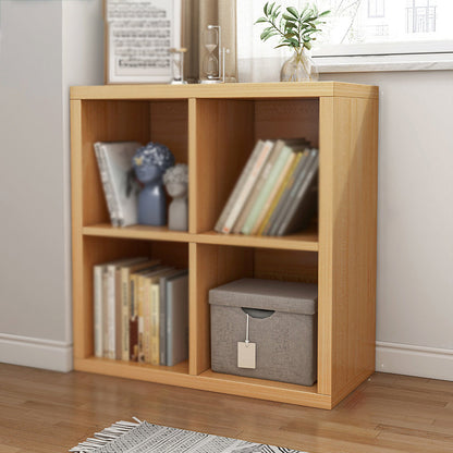 Contemporary Style Bookshelf Closed Back Engineered Wood Shelf Bookcase 23.6"L x 11.8"W x 25.6"H Natural Clearhalo 'Bookcases' 'furn' 'furn_bookcases' 'Furniture' 'furniture_bookcases' 'kitchen' 'kitchen_bookcases' 'Living Room Furniture' 'Office Furniture' 4670216