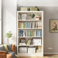 Contemporary Style Bookshelf Closed Back Engineered Wood Shelf Bookcase Clearhalo 'Bookcases' 'furn' 'furn_bookcases' 'Furniture' 'furniture_bookcases' 'kitchen' 'kitchen_bookcases' 'Living Room Furniture' 'Office Furniture' 4670221