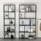 4-Shelf Black Etagere Bookshelf Contemporary Open Iron Frame and Shelf Clearhalo 'Bookcases' 'furn' 'furn_bookcases' 'Furniture' 'furniture_bookcases' 'kitchen' 'kitchen_bookcases' 'Living Room Furniture' 'Office Furniture' 4670266