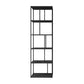 4-Shelf Black Etagere Bookshelf Contemporary Open Iron Frame and Shelf 31"L x 10"W x 71"H Clearhalo 'Bookcases' 'furn' 'furn_bookcases' 'Furniture' 'furniture_bookcases' 'kitchen' 'kitchen_bookcases' 'Living Room Furniture' 'Office Furniture' 4670272