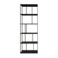 4-Shelf Black Etagere Bookshelf Contemporary Open Iron Frame and Shelf 39"L x 10"W x 71"H Clearhalo 'Bookcases' 'furn' 'furn_bookcases' 'Furniture' 'furniture_bookcases' 'kitchen' 'kitchen_bookcases' 'Living Room Furniture' 'Office Furniture' 4670273