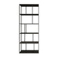 4-Shelf Black Etagere Bookshelf Contemporary Open Iron Frame and Shelf 47"L x 10"W x 71"H Clearhalo 'Bookcases' 'furn' 'furn_bookcases' 'Furniture' 'furniture_bookcases' 'kitchen' 'kitchen_bookcases' 'Living Room Furniture' 'Office Furniture' 4670274