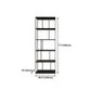 4-Shelf Black Etagere Bookshelf Contemporary Open Iron Frame and Shelf Clearhalo 'Bookcases' 'furn' 'furn_bookcases' 'Furniture' 'furniture_bookcases' 'kitchen' 'kitchen_bookcases' 'Living Room Furniture' 'Office Furniture' 4670278