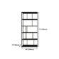 4-Shelf Black Etagere Bookshelf Contemporary Open Iron Frame and Shelf Clearhalo 'Bookcases' 'furn' 'furn_bookcases' 'Furniture' 'furniture_bookcases' 'kitchen' 'kitchen_bookcases' 'Living Room Furniture' 'Office Furniture' 4670280