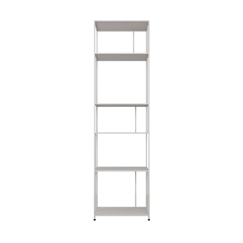 Open Metal Bookcase Modern Book Shelf with Rectangular Shelves 19.7"L x 11.8"W x 70.9"H White Clearhalo 'Bookcases' 'furn' 'furn_bookcases' 'Furniture' 'furniture_bookcases' 'kitchen' 'kitchen_bookcases' 'Living Room Furniture' 'Office Furniture' 4670285