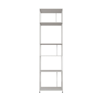 Open Metal Bookcase Modern Book Shelf with Rectangular Shelves 19.7"L x 11.8"W x 70.9"H White Clearhalo 'Bookcases' 'furn' 'furn_bookcases' 'Furniture' 'furniture_bookcases' 'kitchen' 'kitchen_bookcases' 'Living Room Furniture' 'Office Furniture' 4670285