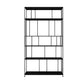 Open Metal Bookcase Modern Book Shelf with Rectangular Shelves 39.4"L x 11.8"W x 70.9"H Black Clearhalo 'Bookcases' 'furn' 'furn_bookcases' 'Furniture' 'furniture_bookcases' 'kitchen' 'kitchen_bookcases' 'Living Room Furniture' 'Office Furniture' 4670288